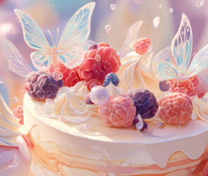 whimsical cream berry fairy cake and ice cream sce 3 How To Make - Anything