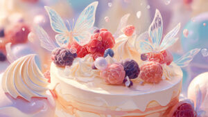whimsical cream berry fairy cake and ice cream sce 3 How To Make - Anything