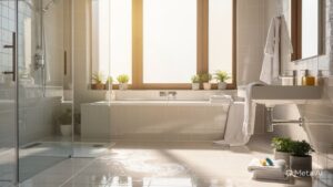 aesthetic clean modern bathroom being deep cleaned 2 How To Make - Anything